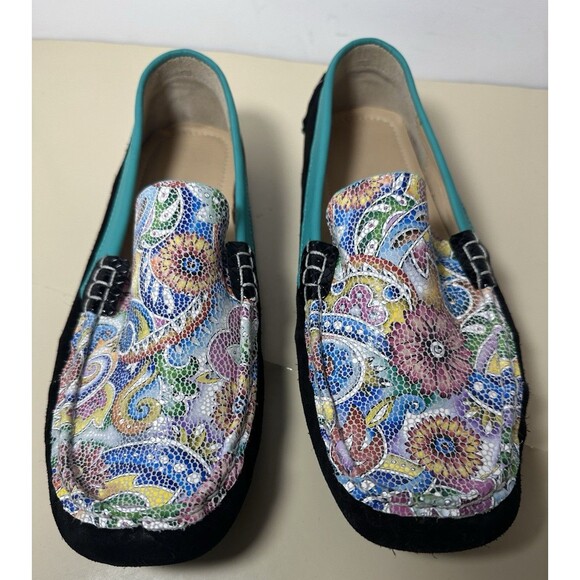 Aida Stenholm Handmade Driving Loafers Tina P. Size 8 Art to Wear - Picture 5 of 7